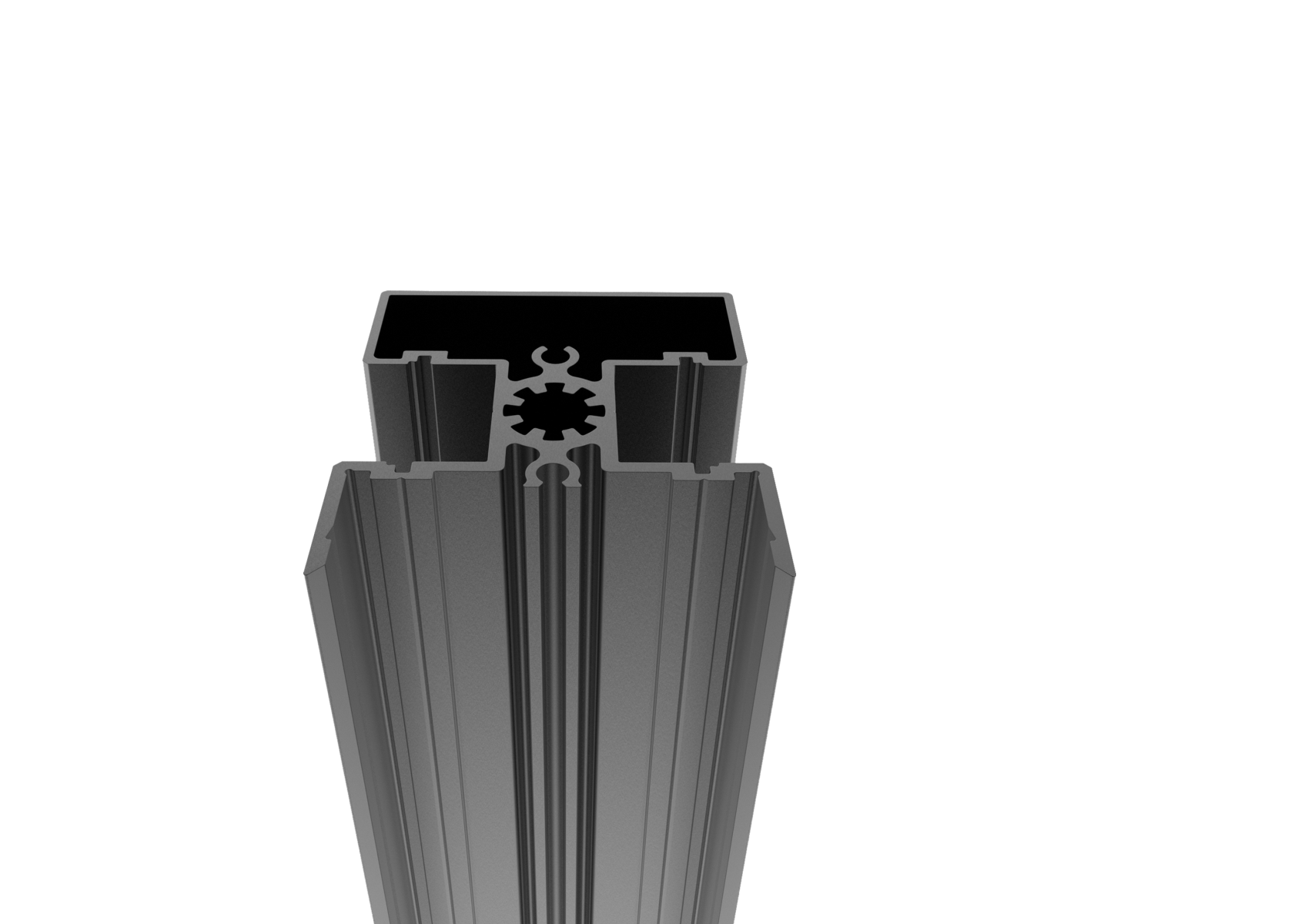 Hliníkový plotový stĺpik 50x60-6000mm R7016