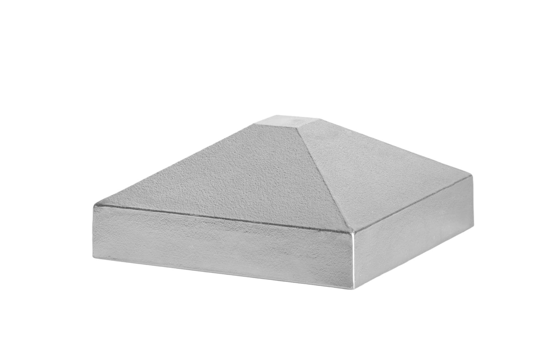Hliníková strieška stĺpika 100x100 ihlan - natural