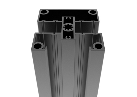 Hliníkový plotový stĺpik 80x80-2500mm R7016